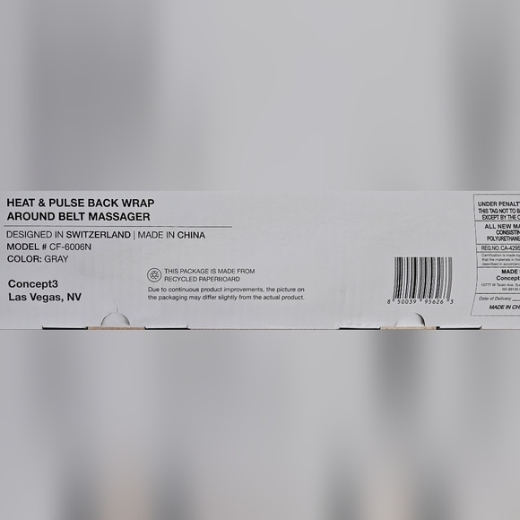 Swiss Military Heat and Pulse Back Wrap Around Belt Massager - Picture 3 of 4